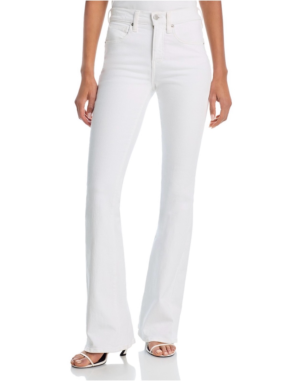 Veronica Beard Beverly High-Rise White Flare Jeans Size 30 $248